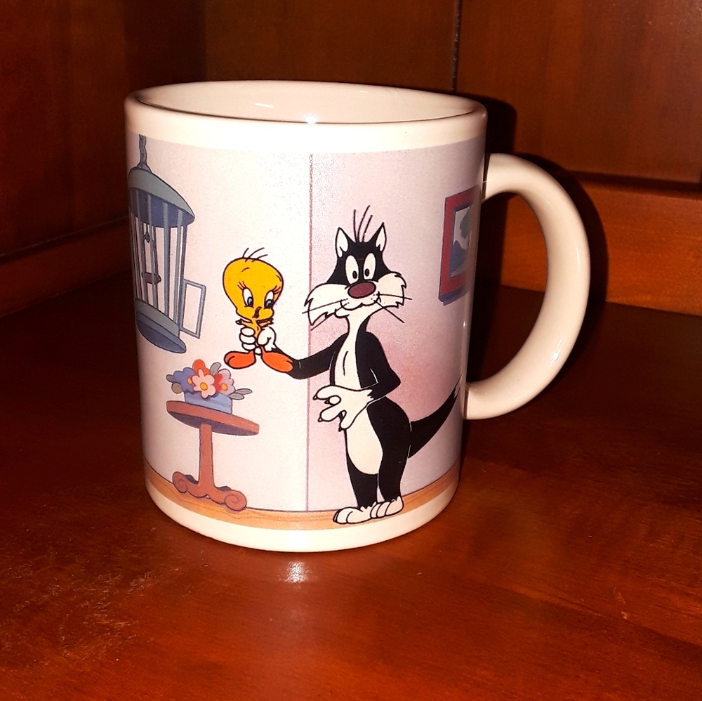 Sylvester & Tweety bird coffee mug